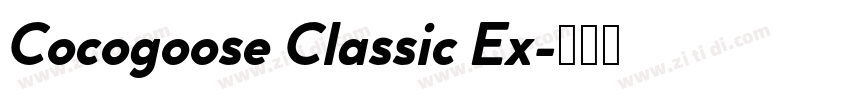 Cocogoose Classic Ex字体转换